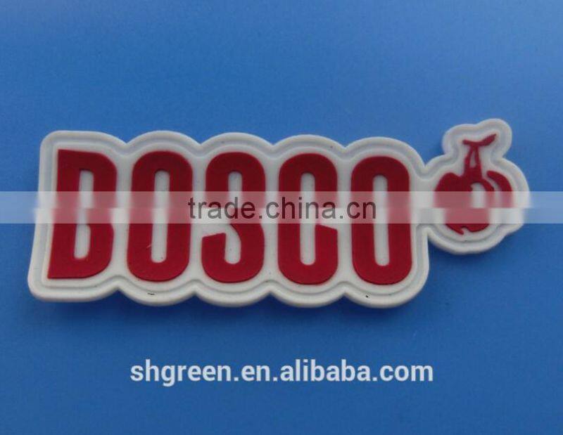 Handmade deer logo silicone rubber label tag