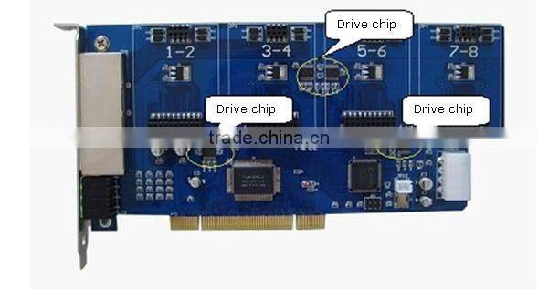 8 port FXS/FXO analog Asterisk PCI card