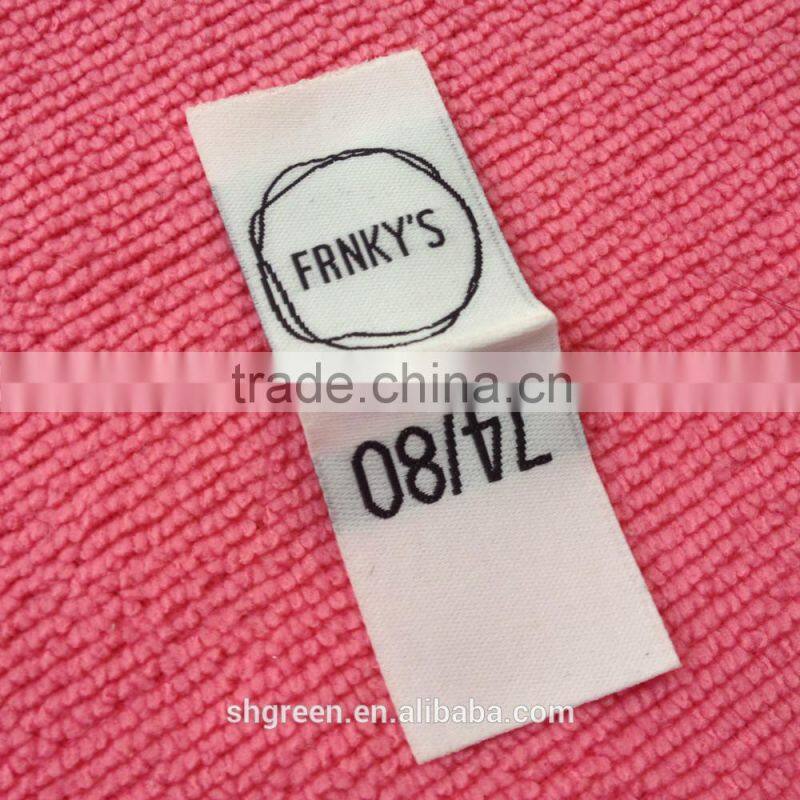 soft side fold clothing woven patch,knitting clothing label