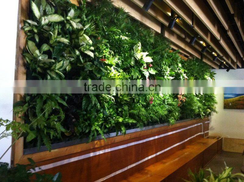 silk leaves garland green