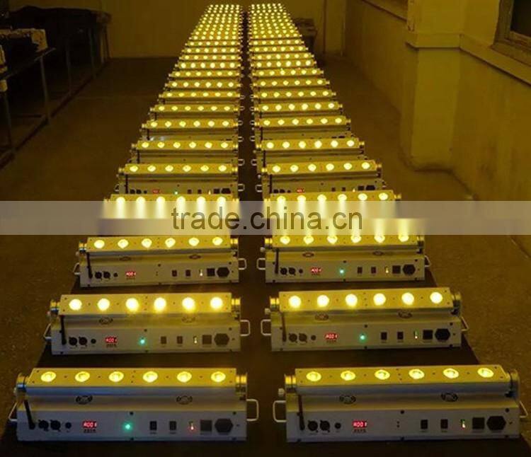 Professional Stage Lighting Rechargeable DMX Wireless Battery Powered Backdrop 6in1 RGBWAUV 6x18w LED Wall Washer