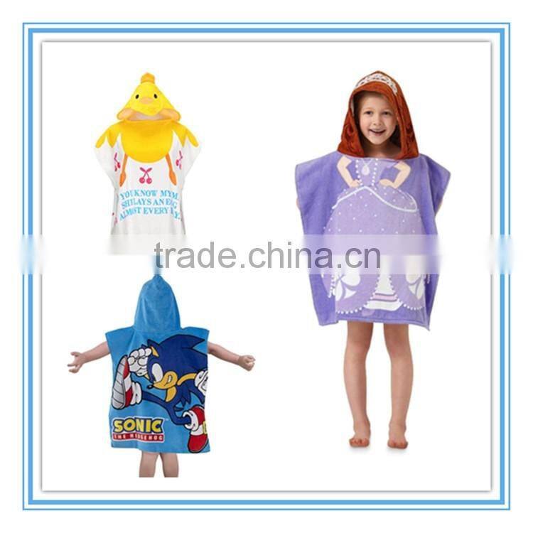 Personalized Light weight microfiber Children bath robe