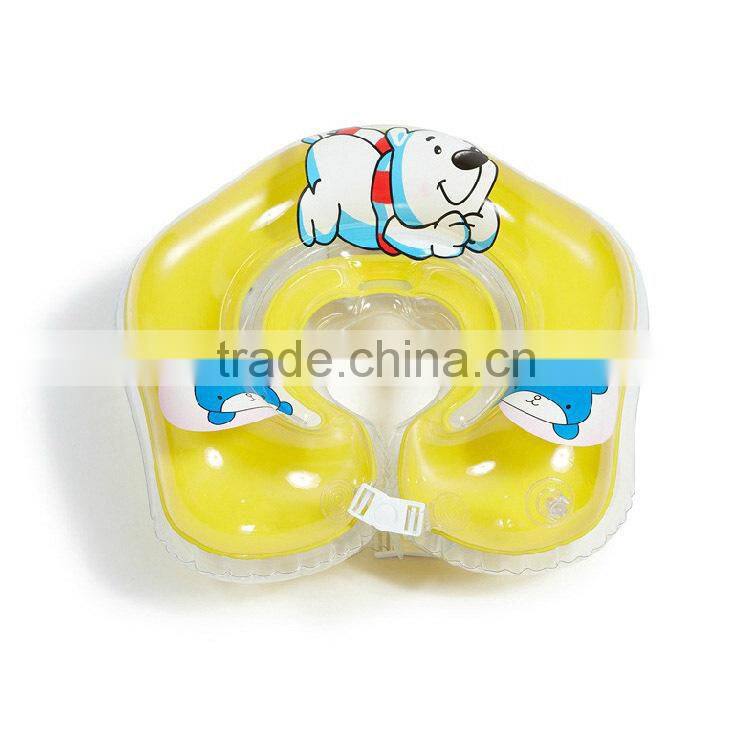 Wholesale colorful inflatable PVC baby swim ring, inflatable baby neck ring