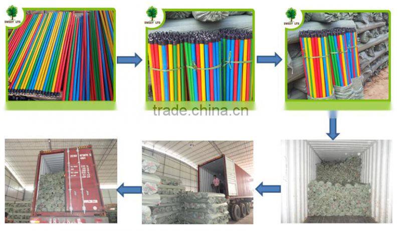 Well straight Varnished wood mop stick with Cheapest price