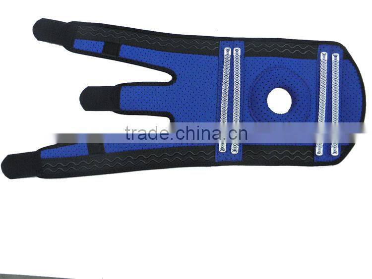 FDA Approved Breathable springs Knee Brace with neoprene and nylon knee brace support