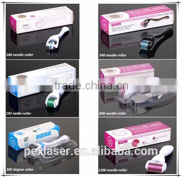 2016 derma rolling system micro needles skin care roller with 1200 needles