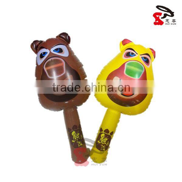High quality PVC inflatable stick toys, inflatable animal stick for promotion