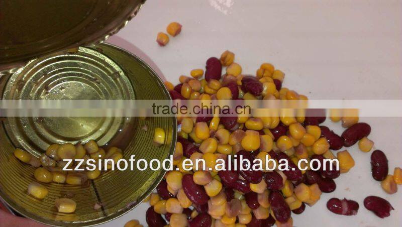 400g Canned Mixed Red Kidney Beans and Sweet Corn Chinese Supplier