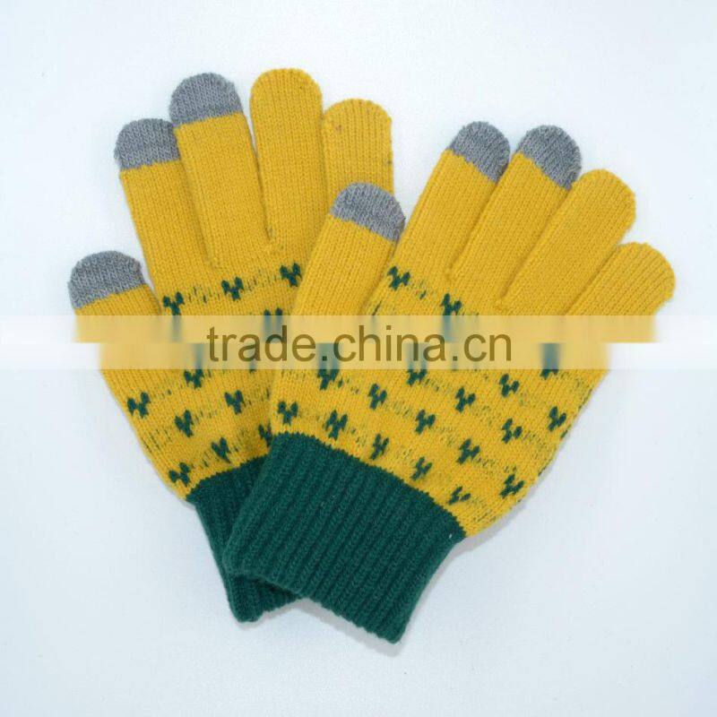 Knit Touchscreen Gloves with Conductive Fingertips for Use with All Touchscreen Electronic Devices