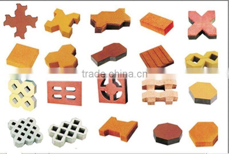 SY7502 hydraulic colored pavement block making machinery