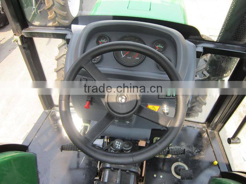 New Condition 85hp 4WD tractor with Front End Loader and Back Hoe