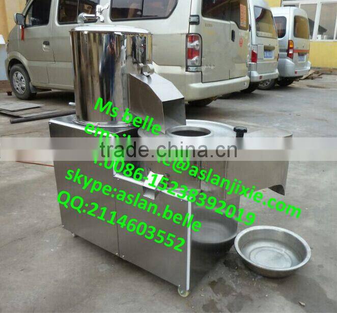 high efficiency potato peeling cutting machine/potato slicing machine