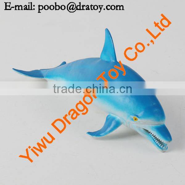 Aquarium blue dolphin toy