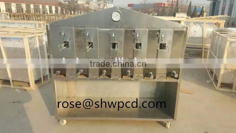 Automatic smokeless charcoal fish grill machine,large capacity fish roasting machine with best price