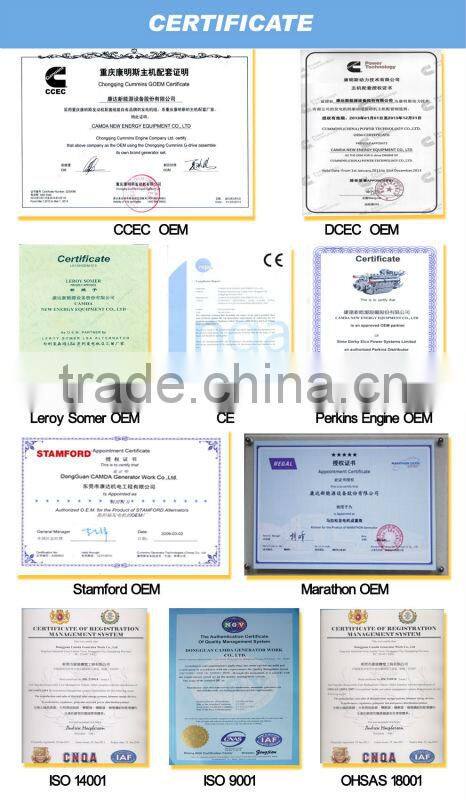 Camda Diesel Generator 1mw/2mw diesel power plant power station CE,ISO approved