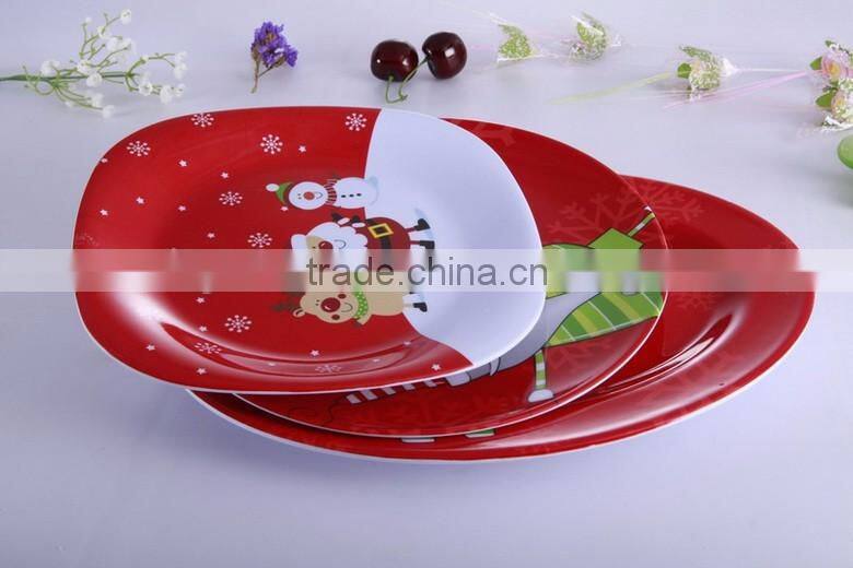 High quality Printing Wholesale Plastic cheap custom melamine plate for dinner