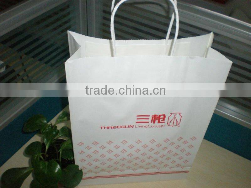 convinent and recyclable paper shopping bag/clothes packaging bag