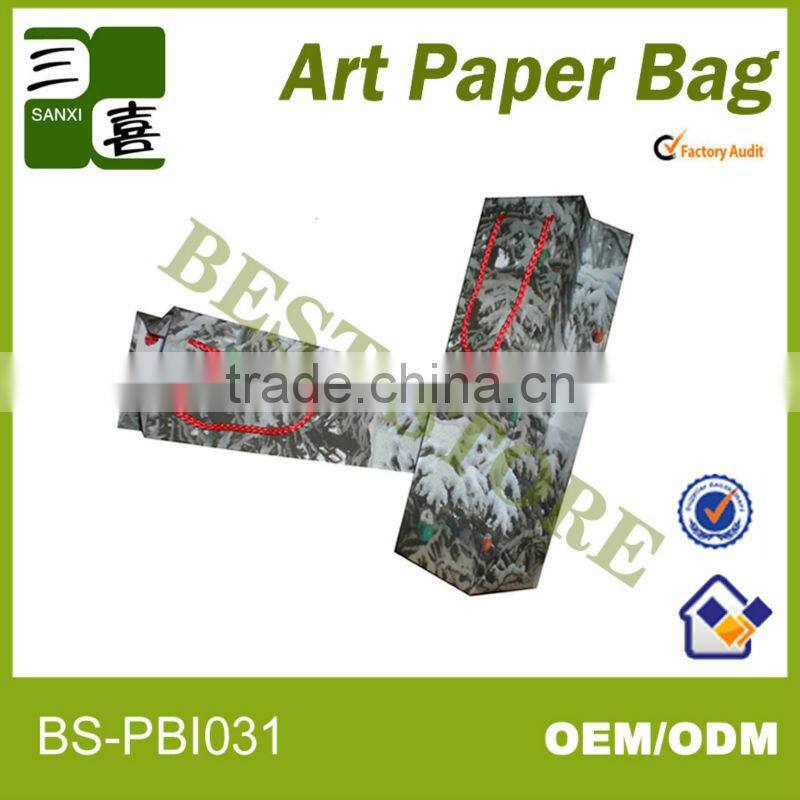 Mini wine bottle paper bags