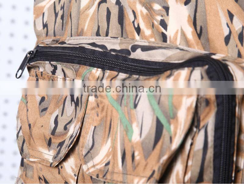 2016 Latest design workable price fashion casual camouflage fishing vest