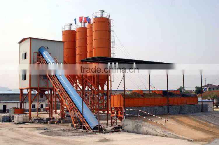 HZS 120 series mobile ready mixed mini concrete mixing plant