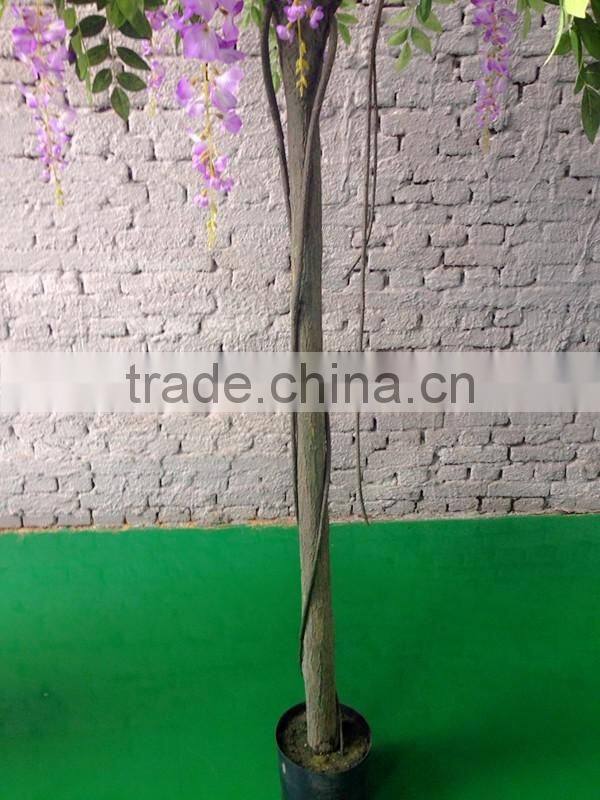 240cm Purple Artificial Wisteria Silk Tree