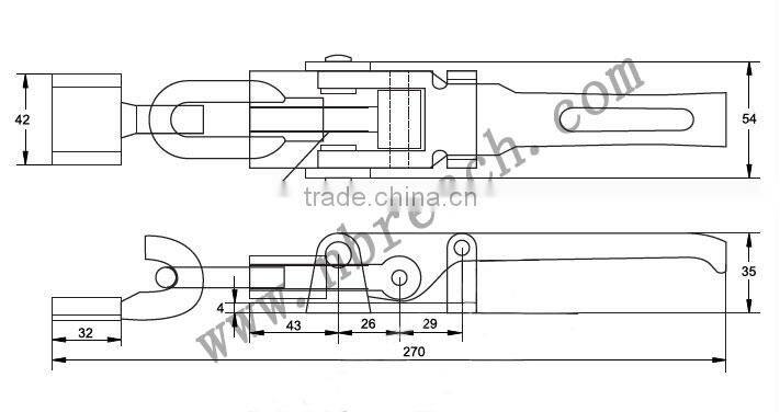 Truck Trailer Eccentric Over-Centre Lock