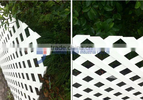 White Vinyl Lattice Fence