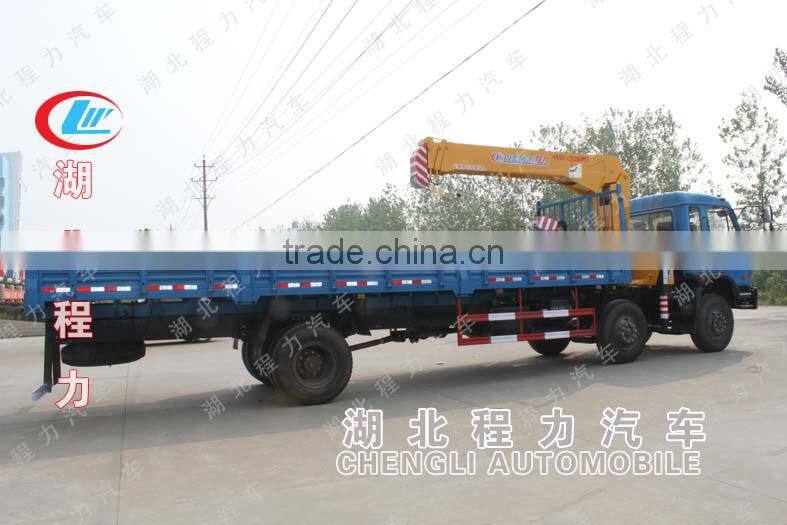 DongFeng 6*2 truck with crane,lorry loading crane