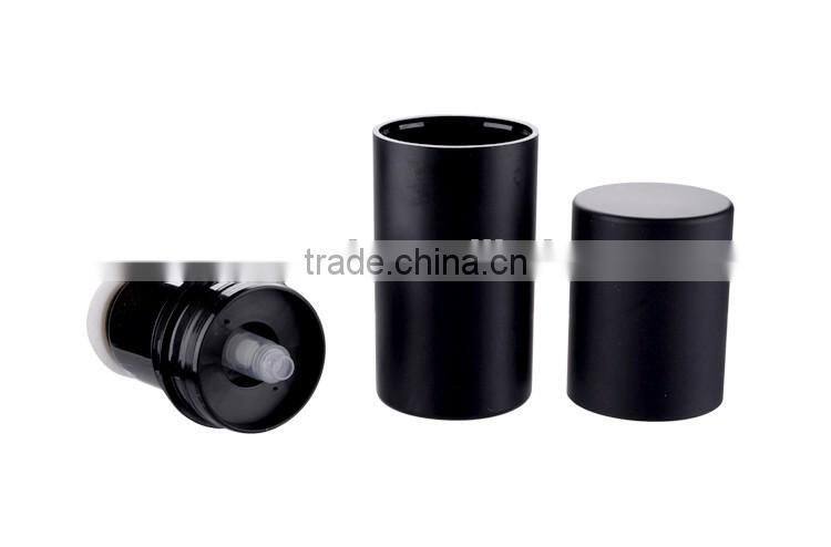 Plastic black airless bottle/30ml airless bottle