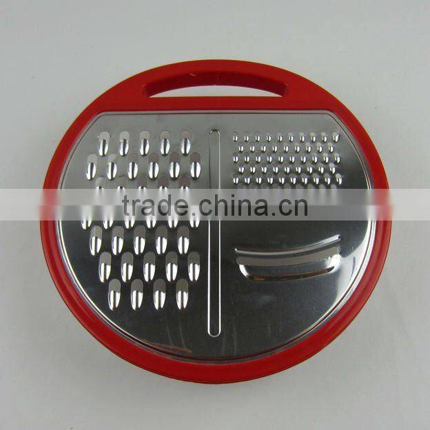 Multifuction Stainless Steel Grater Kitchen Grater With Plastic Handle