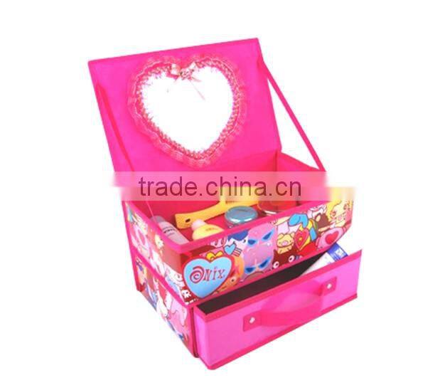 3 layers fairyland cartoon storage hanging bag with 4 bags