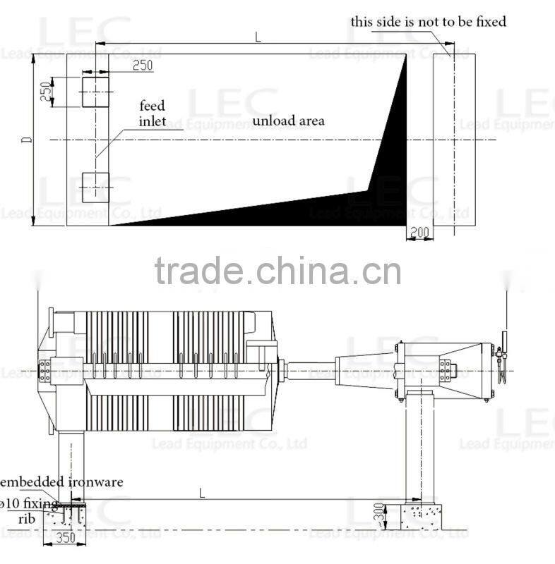 PLC hydraulic oil hydraulic filter press machine