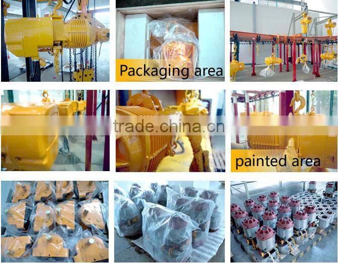 small 500kg electric chain hoist with trolley for sale