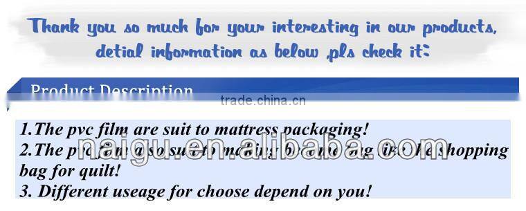 china foshan factory price soft pvc printing clear packing film roll