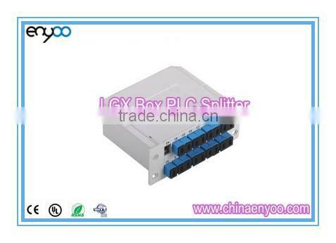 LGX Box Fiber Optic 1x8 PLC Splitter with SC adapters