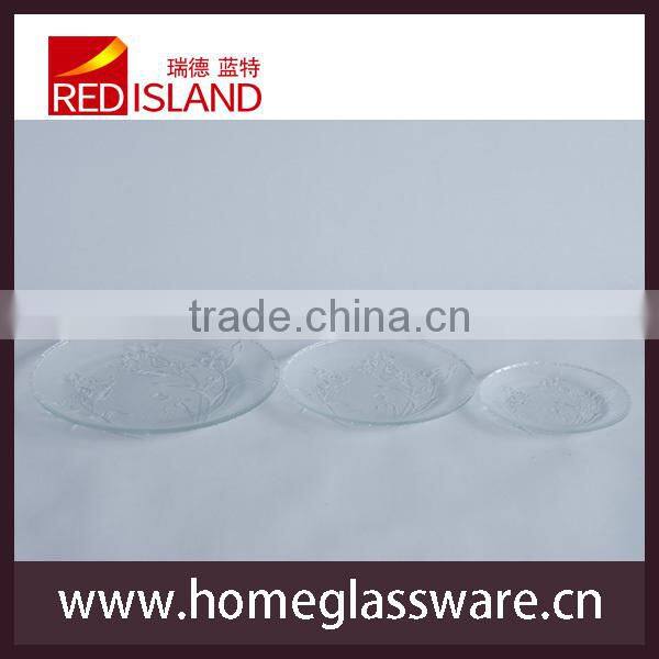 rose glass tray of dishware type for CE/EU ,SGS CERTIFICATION
