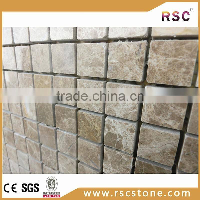 China supplier dark emperador marble mosaic