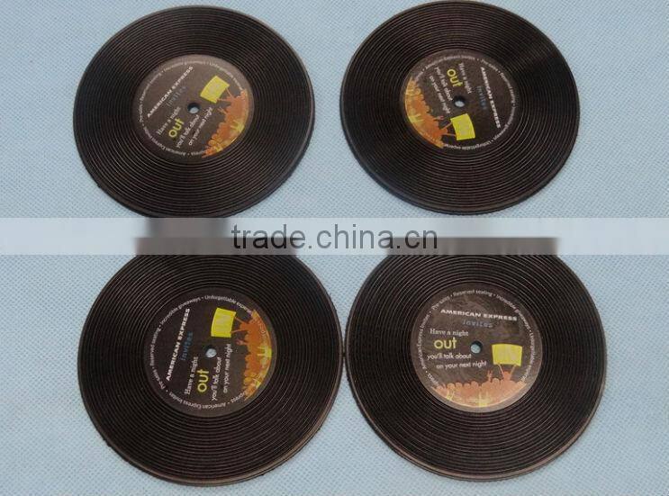 Music record disc coaster