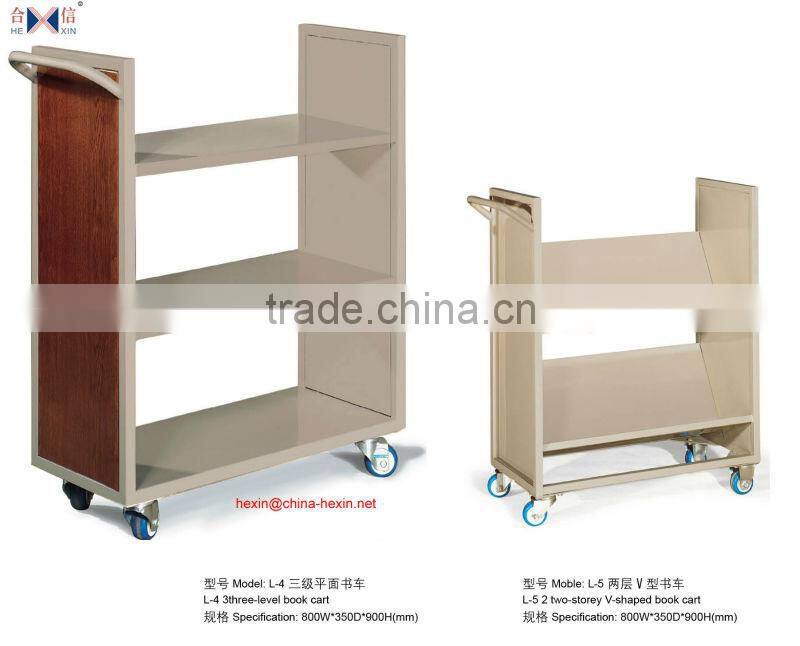 Modern steel and wood library furniture,modern public office bookshelf,bookcase,book rack