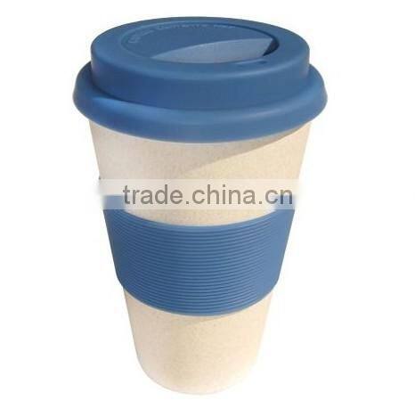 100% natural bamboo cup,Bamboo Fiber to-go Coffee Cup with FDA and LFGB certificate