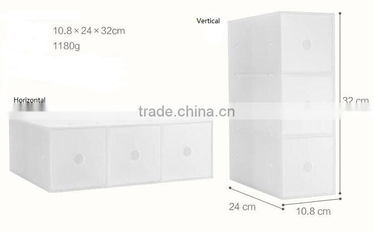 Dull Polish Combination Drawer Storage Box Plastic Drawer Storage Cabinet
