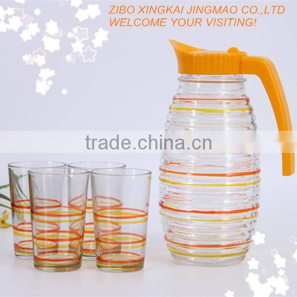 OEM glass juice container,glass pitcher