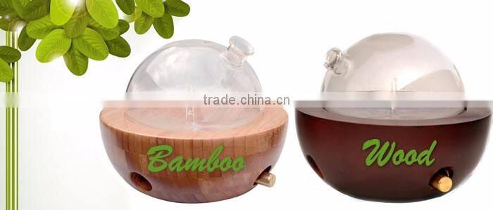 Global Wood Bamboo Bamboo LED Aroma Diffuser Ultrasonic Nebulization Essential Oil Diffuser