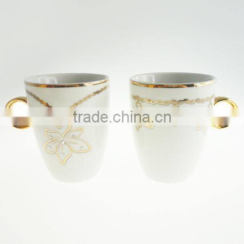 hot selling porcelain ceramic coffee tea beer magic sublimation copper mug cup