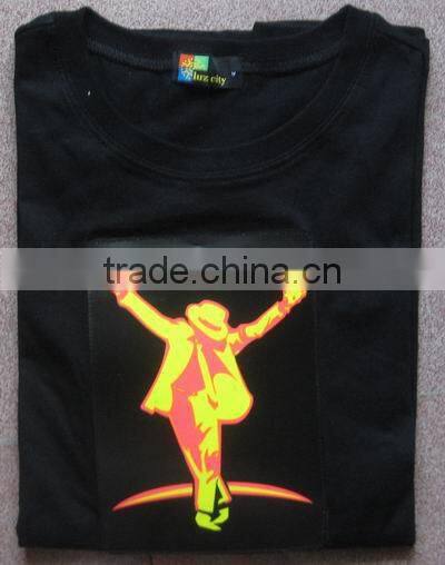 Hot Sale T-Shirt Glow in the Dark/Fluorescent Printing T Shirt