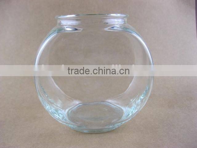 ball-shape glass vase , Mini Clear Glass fish bowl