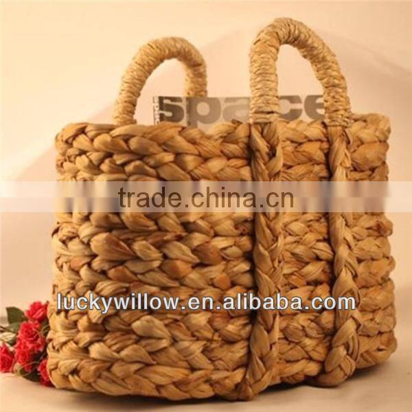 factory direct supply retro recycled straw bag