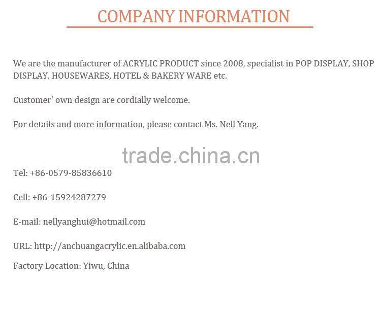 clear acrylic food container