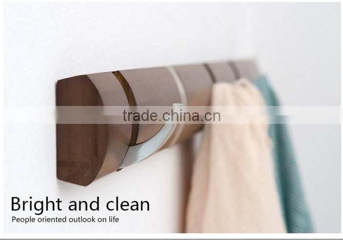 bamboo coat rack wall mount hook for coat and clothing keey hook