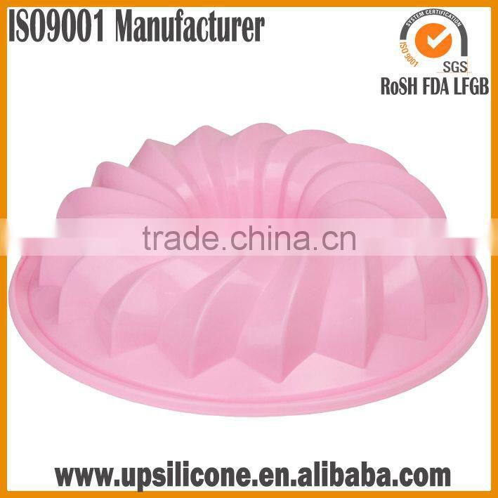 BPA Free Food Grade Silicone Fluted Mold Bunt Pan- silicone cake mould toast microwave oven bakeware Mold Bundt Cake Pan Bread